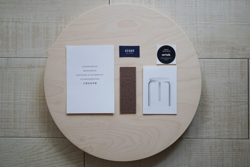 やってみた！スコープ別注のスツール60(無塗装)にオイル