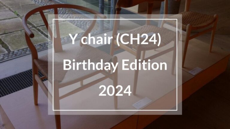 未使用 Yチェア 限定モデルCH24 BIRTHDAY CHAIR 2022 BIRTHDAY EDITION 2022】CH24 Yチェア TEAK LEATHER［カール